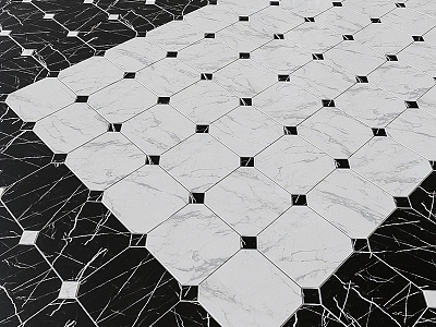 Marble Parquet Floor 3d model