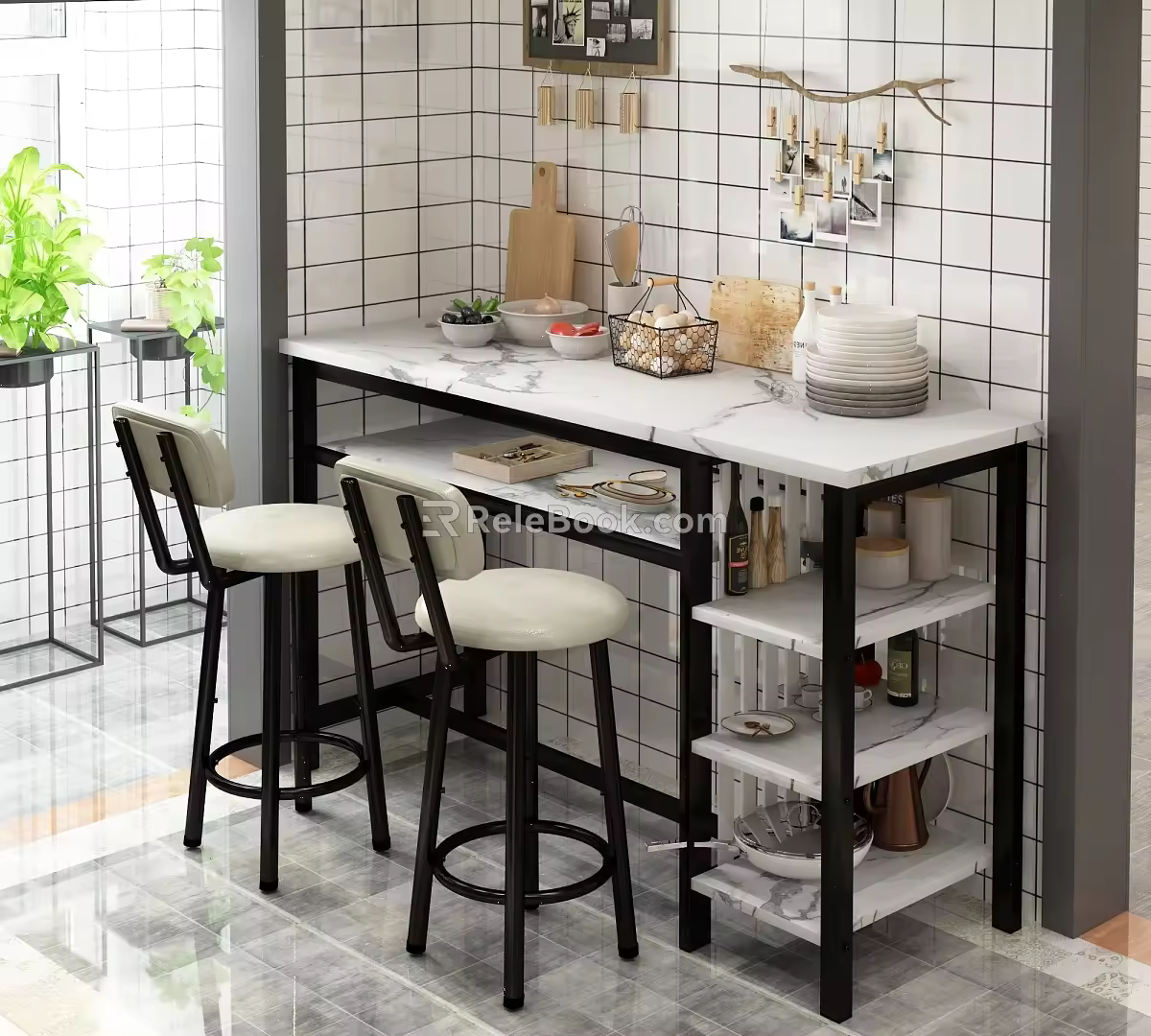 Restaurant Bar Table 3d model
