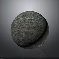 Wooden Stone Mosaic Spherical Decorative Sculpture Handcrafted Unique Art Piece For Home
