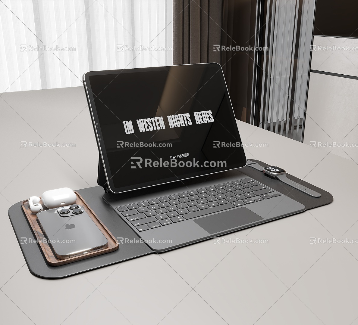 tablet iphone watch ipad 3d model