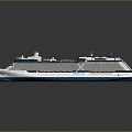 Modern cruise ship giant cruise ship luxury cruise ship large cruise ship 3d model