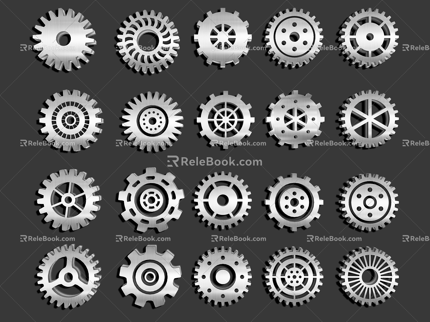 Industrial wind technology gear pinion mechanical metal gear hardware mechanical parts industrial pendant model