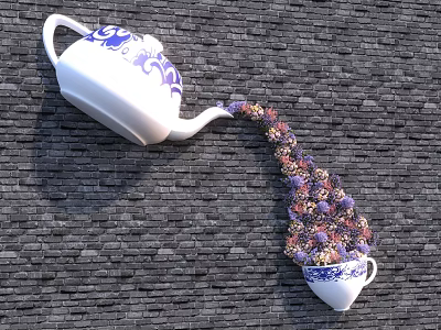 Modern Meichen Wall Decoration 3d model Modern Meichen Wall Decoration 3d model