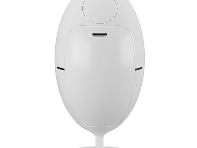 White Egg Shaped Electronic Device With Modern Sleek Design And Simple Interface 3d model