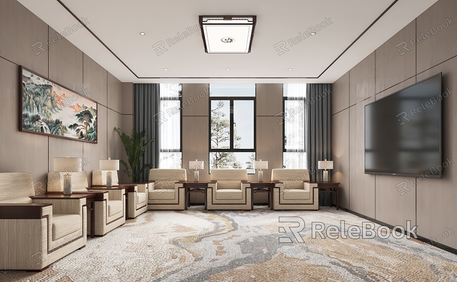 Modern Reception Room model