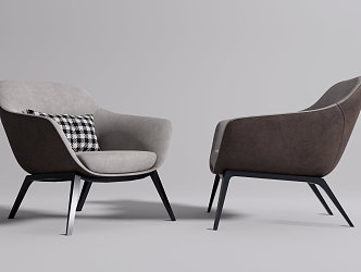 Modern single sofa 3d model