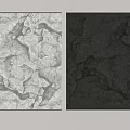 Rock Texture Background Wall With White And Dark Natural Stone Patterns