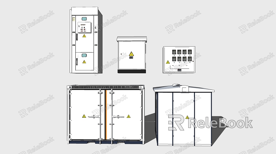 Modern box substation box distribution room combination model