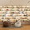 Modern Reading Room Library Reading Room 3d model