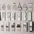 Display Of Various Shaped Decorative Mirrors With Unique Frame Designs
