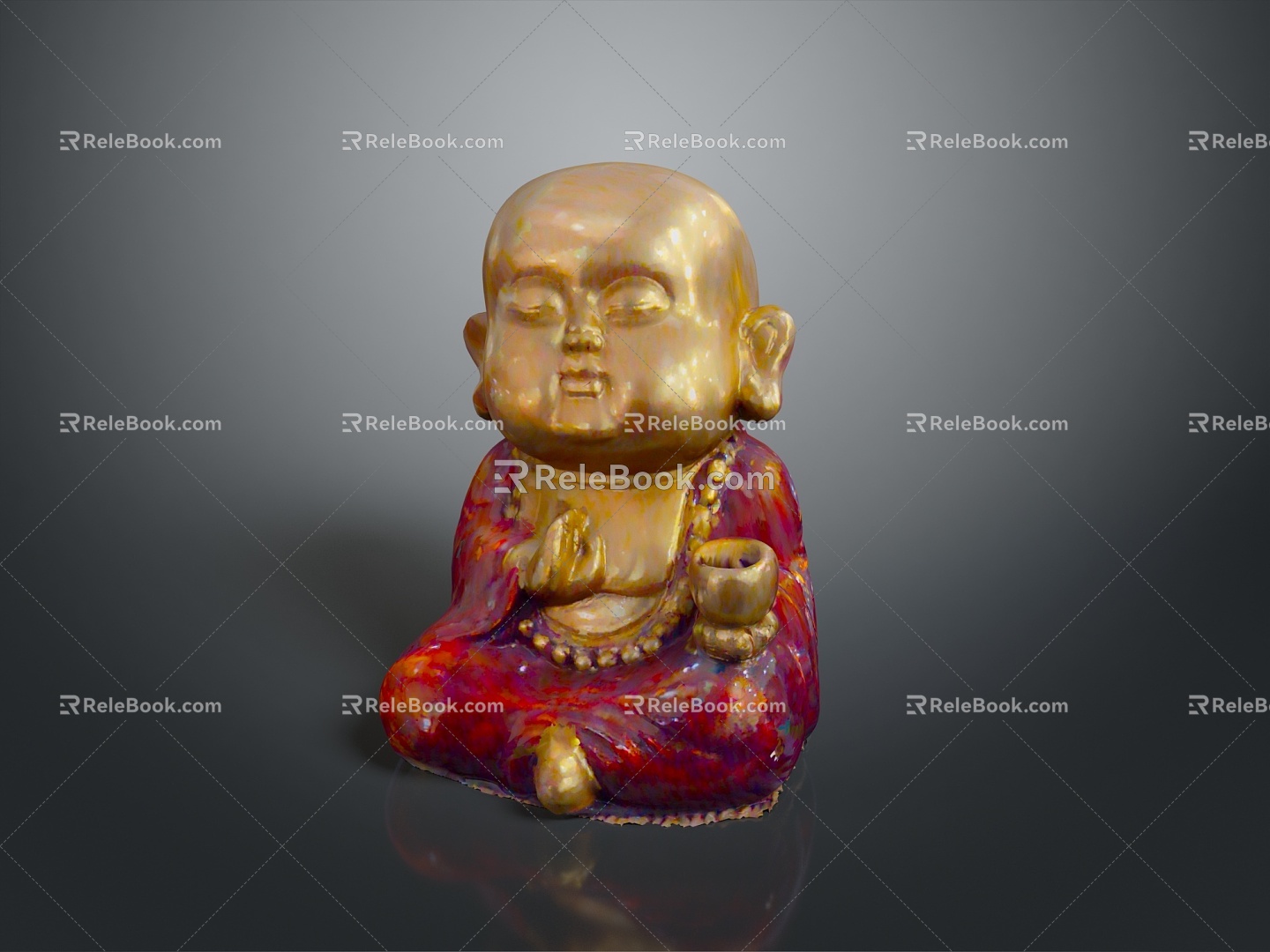 monk, small monk, monk, monk, monk, monk, Taoist priest, ancient male, ancient man, ancient figure 3d model