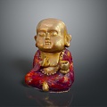 monk, small monk, monk, monk, monk, monk, Taoist priest, ancient male, ancient man, ancient figure 3d model