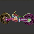 Motorcycle Two-wheeled Motorcycle Cross-country Motorcycle Road Race Motorcycle Motor Vehicle Transport 3d model