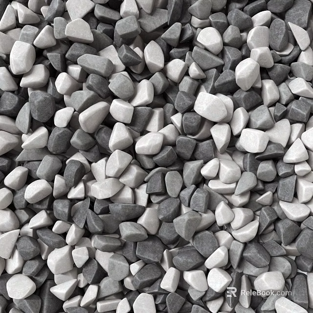 Natural Stone and Wood Materials for Creative Outdoor Landscaping Projects 3d model