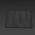 Four Black Mouse Pads For Computer Desk Use And Gaming Activities 3d model