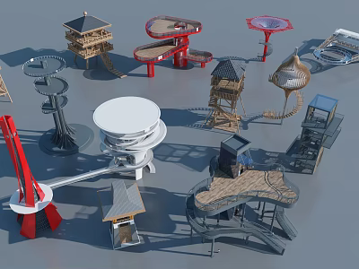 Modern Watchtower Viewing Platform Viewing Platform 3d model