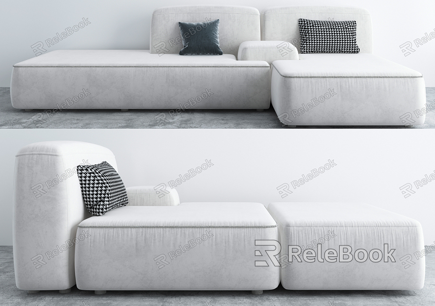 Modern Combination Sofa Multiplayer Sofa model