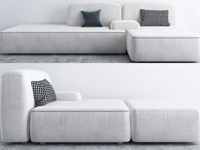 Modern Combination Sofa Multiplayer Sofa model