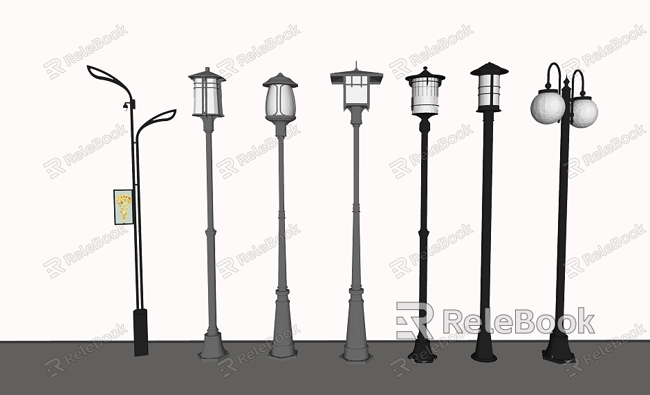 Street Light Single Arm Street Light Courtyard Street Light Landscape Street Light High Pole Street Light Garden Street Light model