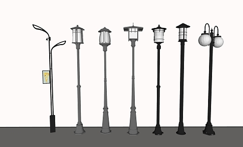 Street Light Single Arm Street Light Courtyard Street Light Landscape Street Light High Pole Street Light Garden Street Light 3d model