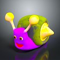 Snail Cartoon Snail Snail Small Snail Reptile Cold Blooded Animal Reptile 3d model