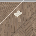 Modern Flooring Wood Flooring 3d model