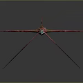 Vibrant Red Sea Dragon Marine Creature With Slender Body And Leaf Like Fins