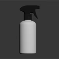 Essential Household Spray Bottle With White Body And Black Nozzle For Daily Use