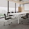 Modern Meeting Room Meeting Table and Chair 3d model