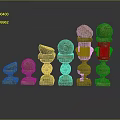 Columns Stone Columns Stone Columns Old Columns Roman Columns Roman Columns Classical Columns Greek Columns 3d model