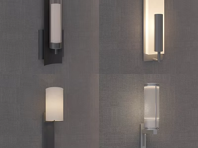 Modern Wall Lamps With Glass Shade And Contemporary Design For Indoor Lighting 3d model