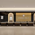Elegant Zhengson Jewelry Interior With Golden Counters Display Cases And Soft Lighting