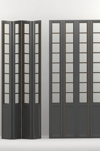 Chinese folding door 3d model