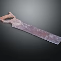 Hardware Tool Vintage Handsaw with Wooden Handle and Metal Blade for Carpentry and DIY Projects
