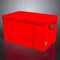 Practical Red Storage Box With Sturdy Handle For Household Organizing And Daily Storage 3d model