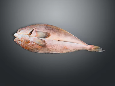 Healthy Delicious Fresh Whole Raw Fish For Seafood Cooking Recipes 3d model