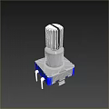 Industrial Hardware Tool Knob With Stainless Steel Body Blue Base And Pins