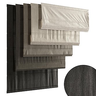 Modern Curtains 3d model