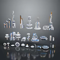 Other 3D Architectural Models Showcasing Various Building Styles And Detailed Structures