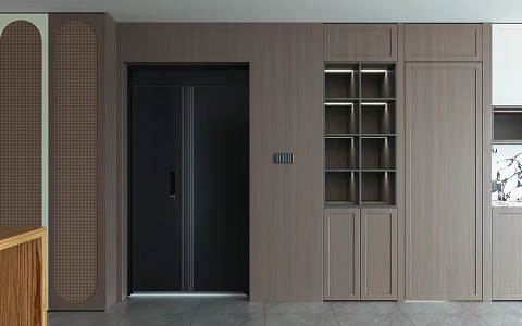 Modern Shoe Cabinet Moulded Door Moulding Door Rattan Door 3d model