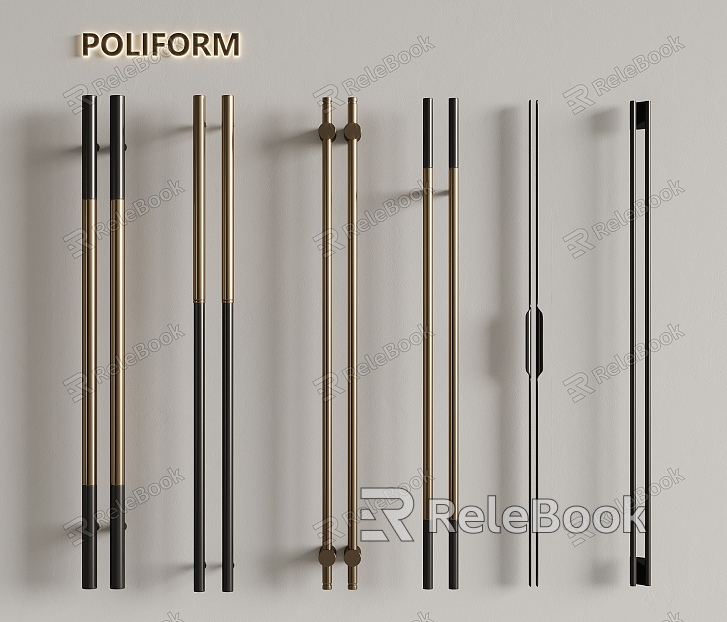 Metal long handle handle model