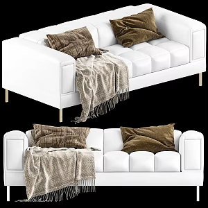 Modern double sofa 3d model