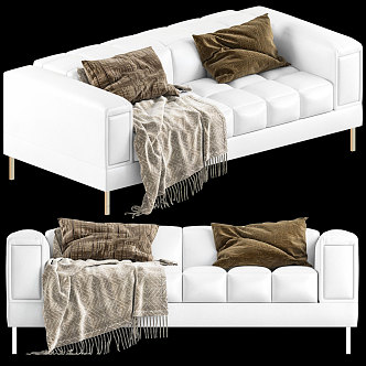 Modern double sofa 3d model