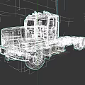 Black Heavy Duty Truck Chassis With Chrome Grille And Single Cab Design