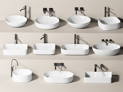 Modern wash basin 3d model