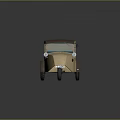 Vintage Kurier Dienst Delivery Van With Beige Body And Grey Roof Design