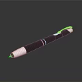 Elegant Brown And Silver Pen With Smooth Grip For Daily Writing Needs 3d model