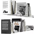 Books And Magazines Collection Stacked And Arranged In Various Styles And Sizes