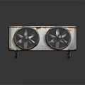 Computer Cooling Device With Dual Fans And Wooden Top Design