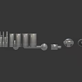 Complete Professional Hardware Tools Set With Sockets Wrenches And Screwdrivers